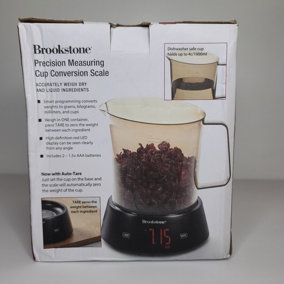 BROOKSTONE Precision Measuring Cup Conversion Scale. Open Box, New - Picture 3 of 6